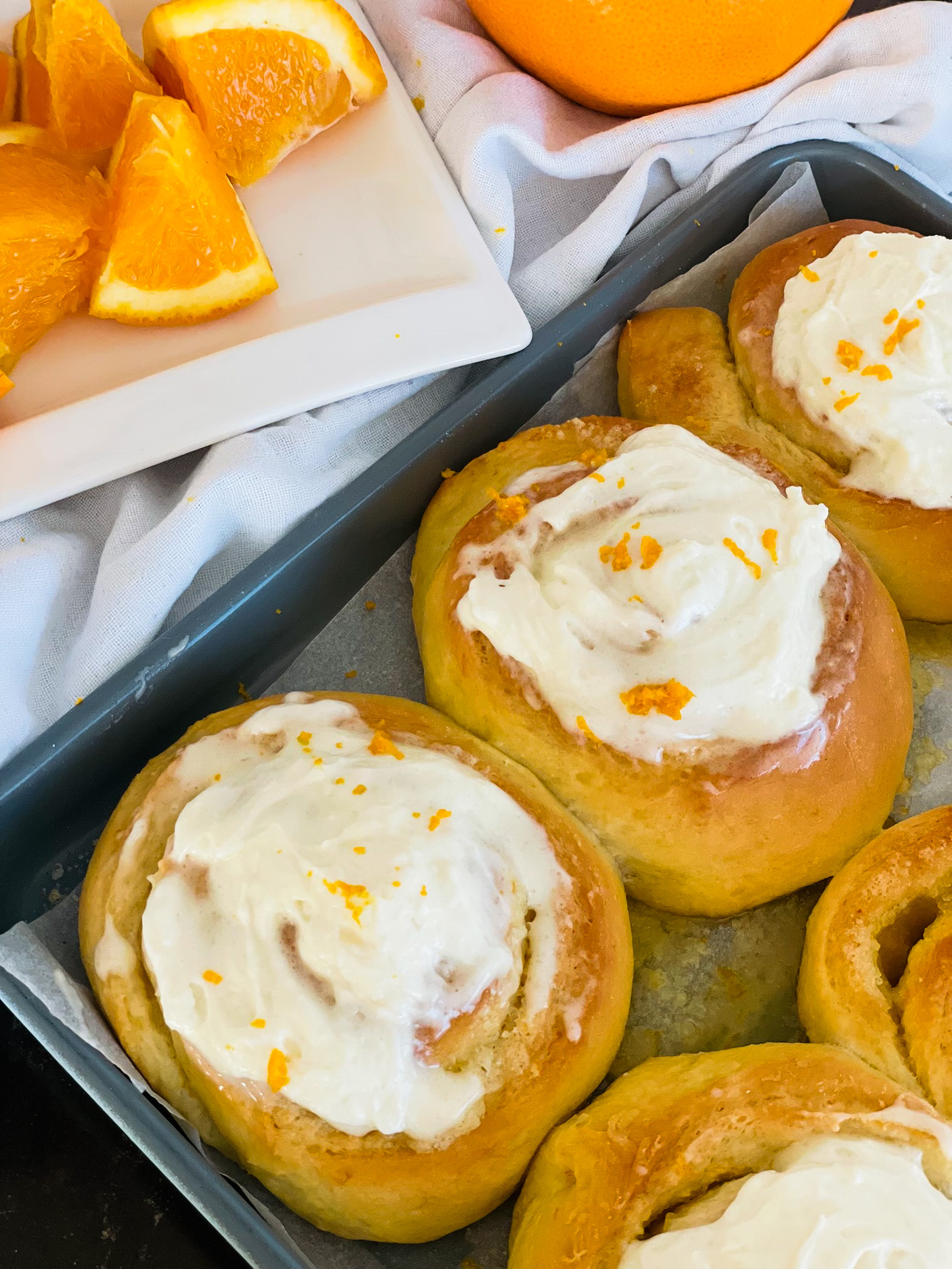 Портокалови рулца с крем